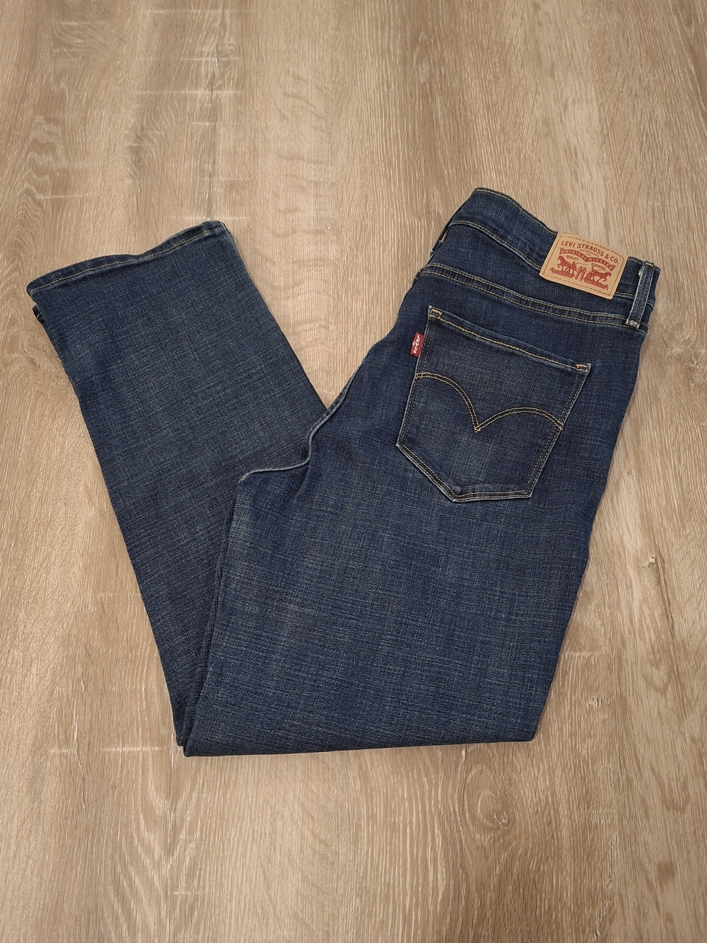 Levi's 724 High Rise Straight Jeans Women's 31 Dark Indigo *405*